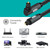 EMK 90 Degree Swivel Adjustable Right Angled 360 Degrees Rotatable Plug Nylon Woven Mesh Optical Audio Cable, Cable Length:1.5m(Black)