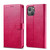 For iPhone 14 Plus LC.IMEEKE Calf Texture Horizontal Flip Leather Case (Red)