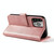 For iPhone 14 Pro Max Calf Texture Buckle Flip Leather Phone Case (Rose Gold)