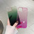 For iPhone 12 Pro Glitter Gradient TPU Phone Case(Black Green)