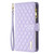 For Motorola Moto G42 4G Diamond Lattice Zipper Wallet Leather Flip Phone Case(Purple)