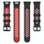 For Xiaomi Mi Band 7 Pro Two-Color Breathable Silicone Watch Band(Black+Red)