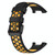 For Xiaomi Mi Band 7 Pro Two-Color Breathable Silicone Watch Band(Black+Yellow)