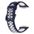 For Huawei Watch Fit 2 Two-Color Breathable Silicone Watch Band(Midnight Blue+White)