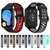 For Huawei Watch Fit 2 Two-Color Breathable Silicone Watch Band(Midnight Blue+White)
