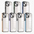 For iPhone 14 Pro Max 3 in 1 Electroplated Frame Phantom Phone Case (Grey)