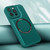 For iPhone 11 Magsafe Magnetic Plain Leather Phone Case (Dark Green) For iPhone 11 Magsafe Magnetic Plain Leather Phone Case (Dark Green)