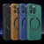 For iPhone 11 Magsafe Magnetic Plain Leather Phone Case (Dark Green) For iPhone 11 Magsafe Magnetic Plain Leather Phone Case (Dark Green)