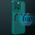 For iPhone 11 Magsafe Magnetic Plain Leather Phone Case (Dark Green) For iPhone 11 Magsafe Magnetic Plain Leather Phone Case (Dark Green)