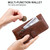 For iPhone 14 Pro Fashion Calf Texture Zipper Horizontal Flip Leather Phone Case(Brown)