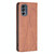 For Motorola Moto G62 Prismatic Invisible Magnetic Leather Phone Case(Brown) For Motorola Moto G62 Prismatic Invisible Magnetic Leather Phone Case(Brown)