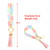 Keychain Ladies Acrylic Bracelet Jewelry(Yellow)