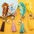 Keychain Ladies Acrylic Bracelet Jewelry(Yellow)