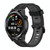 For Honor Watch GS 3 22mm Stripe Two-color Silicone Watch Band(Black Dark Grey) For Honor Watch GS 3 22mm Stripe Two-color Silicone Watch Band(Black Dark Grey)