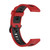 For Honor Watch GS 3 22mm Stripe Two-color Silicone Watch Band(Black Red)