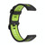 For Honor Watch GS 3 22mm Stripe Two-color Silicone Watch Band(Black Lime Green)