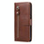 For iPhone 14 Plus Fashion Calf Texture Zipper Horizontal Flip Leather Phone Case (Brown)