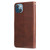 For iPhone 14 Plus Fashion Calf Texture Zipper Horizontal Flip Leather Phone Case (Brown)