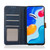 For iPhone 14 Pro Max Stitching Thread Calf Texture Leather Phone Case (Blue)