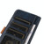 For iPhone 14 Pro Max Stitching Thread Calf Texture Leather Phone Case (Blue)