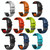 For Xiaomi MI Watch Color 2 22mm Two-Color Breathable Silicone Watch Band(Black+Orange)