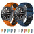 For Samsung Galaxy Watch 46mm 22mm Two-Color Breathable Silicone Watch Band(Orange+Black)