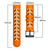 For Samsung Galaxy Watch 46mm 22mm Two-Color Breathable Silicone Watch Band(Orange+Black)