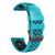 For Amazfit Stratos 22mm Two-Color Breathable Silicone Watch Band(Skyblue+Black)