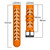 For Honor Watch Dream 22mm Two-Color Breathable Silicone Watch Band(Orange+Black)