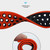 For Honor Watch Dream 22mm Two-Color Breathable Silicone Watch Band(Orange+Black)