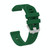For Samsung Galaxy Watch4 Classic 46mm 20mm Twill Solid Color Silicone Watch Band(Green)