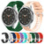 For Samsung Galaxy Watch4 Classic 46mm 20mm Twill Solid Color Silicone Watch Band(Green)
