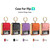 For Samsung Galaxy Z Flip4 5G Colorful Leather + PC Phone Case with Ring(Red)