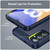 For Samsung Galaxy F13 Brushed Texture Carbon Fiber TPU Phone Case(Blue)