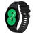 For Samsung Galaxy Watch4 44mm 20mm Twill Solid Color Silicone Watch Band(Black)