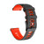 For Samsung Galaxy Watch 4 44mm 20mm Two-Color Silicone Watch Band(Black+Red)