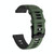 For Samsung Galaxy Watch 4 Classic 42mm 20mm Two-Color Silicone Watch Band(Amygreen+Black)