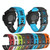 For Samsung Galaxy Watch 4 40mm 20mm Two-Color Silicone Watch Band(Midnight Blue+Yellow)