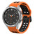 For Samsung Galaxy Watch 4 Classic 46mm 20mm Breathable Two-Color Silicone Watch Band(Orange+Black)