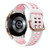 For Samsung Galaxy Watch 5  40mm 20mm Breathable Two-Color Silicone Watch Band(White+Pink)