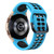For Samsung Galaxy Watch 5  44mm 20mm Breathable Two-Color Silicone Watch Band(Skyblue+Black)