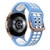 For Galaxy Watch Active 2 20mm Breathable Two-Color Silicone Watch Band(Light Blue+White)