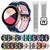 For Galaxy Watch Active 2 20mm Breathable Two-Color Silicone Watch Band(Light Blue+White)