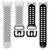 For Galaxy Watch Active 2 20mm Breathable Two-Color Silicone Watch Band(Light Blue+White)