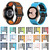 For Samsung Galaxy Watch 4 Classic 42mm 20mm Breathable Two-Color Silicone Watch Band(Midnight Blue+White)