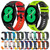For Samsung Galaxy Watch 4 44mm 20mm Two-Color Silicone Watch Band(Orange+Black)