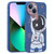 For iPhone 14 Spaceman Binoculars Phone Case (Blue and Brown)