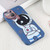 For iPhone 14 Spaceman Binoculars Phone Case (Blue and Brown)