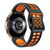 For Galaxy Watch Active 2 20mm Breathable Two-Color Silicone Watch Band(Black+Orange)