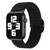 Wave Nylon Watch Band For Apple Watch Series 9&8&7 41mm / SE 3&SE 2&6&SE&5&4 40mm / 3&2&1 38mm(Black)
